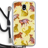 Cute Tigers and Leopards: Samsung Galaxy J5 (2017) Transparant Hoesje met koord
