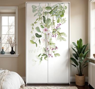 Bloemen en bladeren meubel sticker