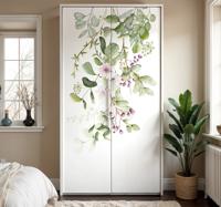 Bloemen en bladeren meubel sticker