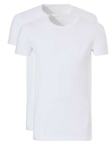 Ten Cate T-shirts basic Long 2-pack wit