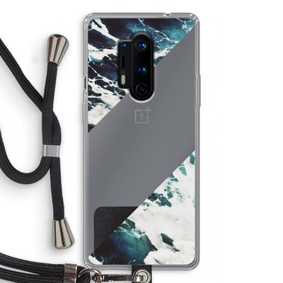 Golven: OnePlus 8 Pro Transparant Hoesje met koord