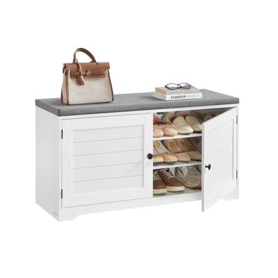 Schoenenbank met opbergruimte en verstelbare planken