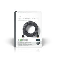 High Speed HDMI-kabel met Ethernet | HDMI-connector - HDMI-connector | 15 m | Antraciet - thumbnail