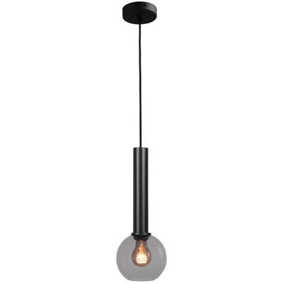 Masterlight Hanglamp Ø 15cmBella 2 Zwart met smoke glas - 2980-05-05-15