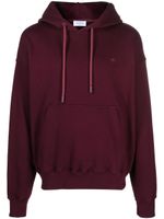 Off-White hoodie en coton à logo brodé - Rouge