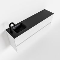 Toiletmeubel Mondiaz Ada | 120 cm | Meubelkleur Talc | Lex wastafel Urban Links | 1 kraangat
