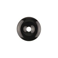 Donut Obsidiaan Zwart (50 mm) - thumbnail