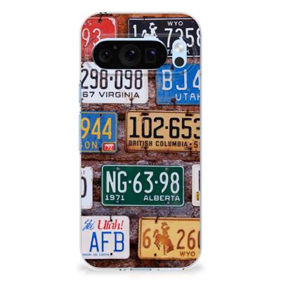 Google Pixel 9 | 9 Pro | Siliconen hoesje | met foto Kentekenplaten