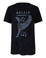 Rellix Meisjes t-shirt vogel - Zwart
