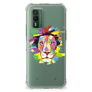 Nokia XR21 Stevig Bumper Hoesje Lion Color