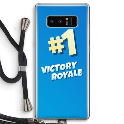 Victory Royale: Samsung Galaxy Note 8 Transparant Hoesje met koord