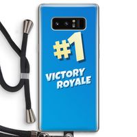 Victory Royale: Samsung Galaxy Note 8 Transparant Hoesje met koord