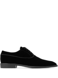 Jimmy Choo chaussures oxford Foxley en velours - Noir