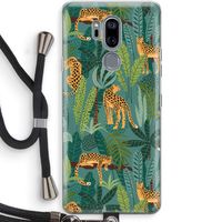 Luipaard 2: LG G7 Thinq Transparant Hoesje met koord