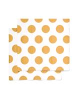 HEMA Servetten - 33 X 33 - Papier - Goud Stippen - 20 Stuks (goud)