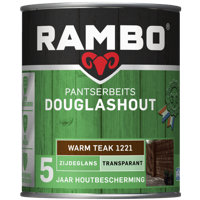 Rambo Pantserbeits Douglashout Transparant - Warm Teak