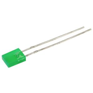 Kingbright Bedrade LED Groen Rechthoekig 2 x 5 mm 8 mcd 110 ° 25 mA 2.2 V