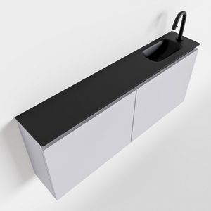 Toiletmeubel Mondiaz Ture | 120 cm | Meubelkleur Cale | Eden wastafel Urban Rechts | 1 kraangat