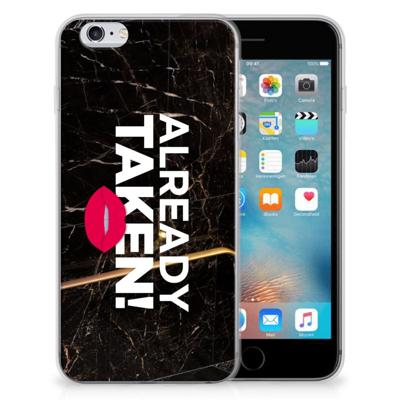 Apple iPhone 6 | 6s | Siliconen hoesje | met naam Already Taken Black