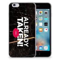 Apple iPhone 6 | 6s | Siliconen hoesje | met naam Already Taken Black Apple iPhone 6 | 6s | Siliconen hoesje | met naam Already Taken Black