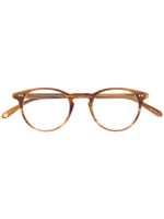 Garrett Leight lunettes de vue à monture ronde - Marron