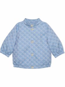 Gucci Kids veste bomber Interlocking G - Bleu