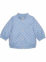 Gucci Kids veste bomber Interlocking G - Bleu - thumbnail