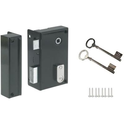 Verticaal opbouwslot met linkervolger - YALE - YAV36G - Kaki - 2 sleutels meegeleverd - Binnencommunicatiedeur
