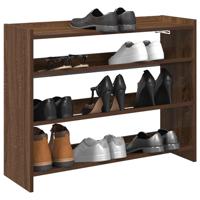 VidaXL Schoenenrek 80x25x62 cm bewerkt hout bruin eikenkleur