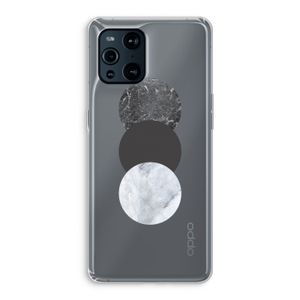 Marmeren cirkels: Oppo Find X3 Transparant Hoesje