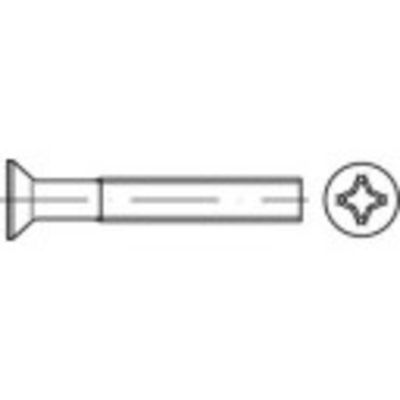 TOOLCRAFT TO-5431740 Verzonken schroeven M3 30 mm Kruiskop Phillips Staal Galvanisch verzinkt 200 stuk(s)