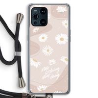 Daydreaming becomes reality: Oppo Find X3 Pro Transparant Hoesje met koord