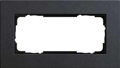 GIRA afdekraam 2V linoleum-multiplex esprit antraciet 1002226