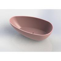 Arcqua Lima vrijstaand bad 170x86x54cm cast marble mat roze BAD407219 Arcqua Lima vrijstaand bad 170x86x54cm cast marble mat roze BAD407219