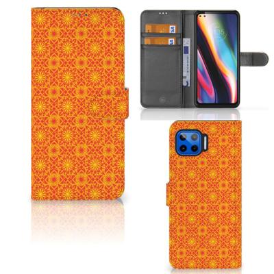 Motorola Moto G 5G Plus | Telefoon Hoesje | Batik Oranje