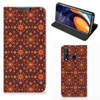 Samsung Galaxy A60 | Hoesje met Magneet | Batik Brown