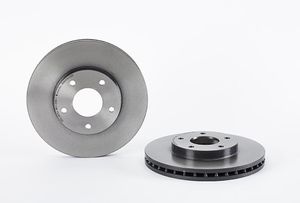 Remschijf COATED DISC LINE BREMBO, Remschijftype: Binnen geventileerd, u.a. für Nissan