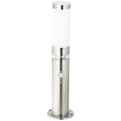 Brilliant RVS terraslampBole met sensor - G46789/82