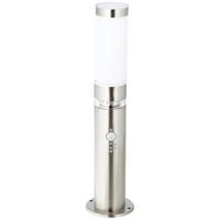 Brilliant RVS terraslampBole met sensor - G46789/82