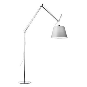 Artemide Tolomeo Mega Terra booglamp LED 3000K snoerdimmer alu grijs