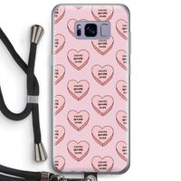 Chicks before dicks: Samsung Galaxy S8 Plus Transparant Hoesje met koord