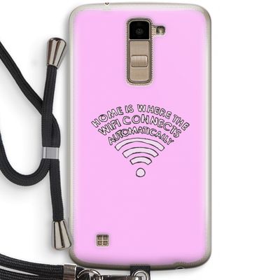 Home Is Where The Wifi Is: LG K10 (2016) Transparant Hoesje met koord