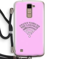 Home Is Where The Wifi Is: LG K10 (2016) Transparant Hoesje met koord