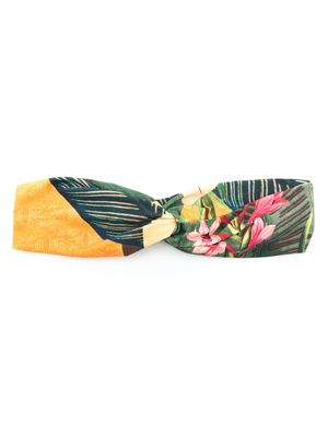 Lygia & Nanny bandeau Bethania à fleurs - Vert