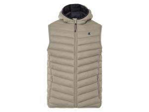 LIVERGY Gewatteerde heren bodywarmer (Zandkleurig, M)