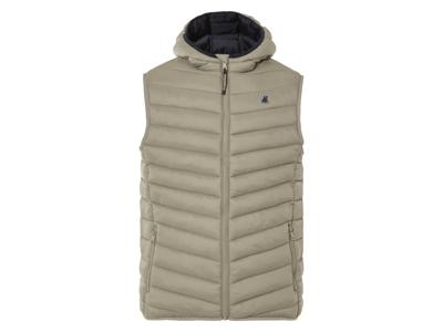 LIVERGY Gewatteerde heren bodywarmer (Zandkleurig, XL)
