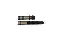 Horlogeband Burberry BU10001 Leder/Textiel Multicolor 20mm Horlogeband Burberry BU10001 Leder/Textiel Multicolor 20mm