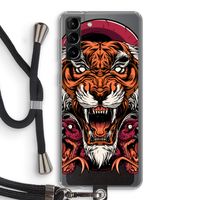 Tiger and Rattlesnakes: Samsung Galaxy S21 Plus Transparant Hoesje met koord