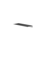 Hotbath &More Planchet 30 cm inclusief bevestigings rails Geborsteld gunmetal PVD