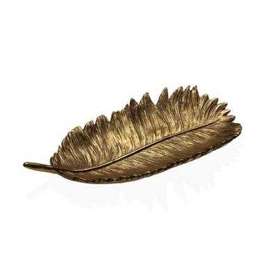Tafeldecoratie Versa Gouden Veer 12,8 x 4,2 x 27 cm